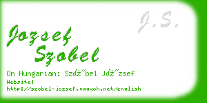 jozsef szobel business card